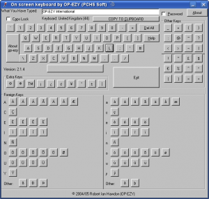 OP-EZY On Screen Keyboard